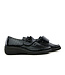 Solidus Velcro Shoe Black Croco Patent