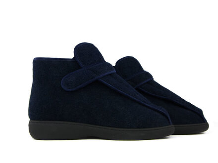 Pulman Pulman Heren Pantoffels Klittenband Blauw