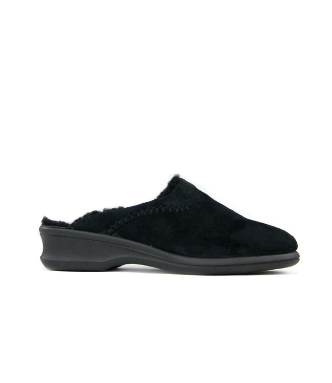 Rohde Slippers Zwart Fur
