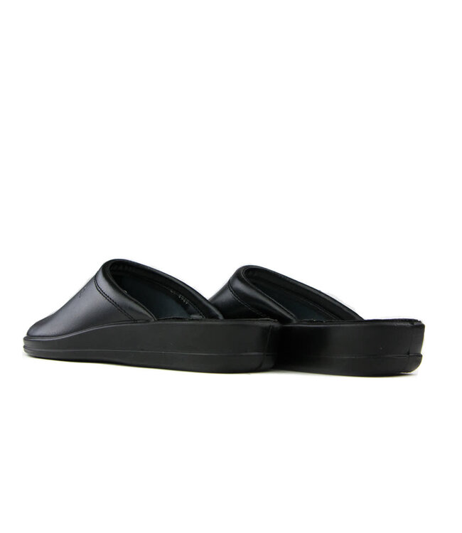 Rohde slippers Black leather