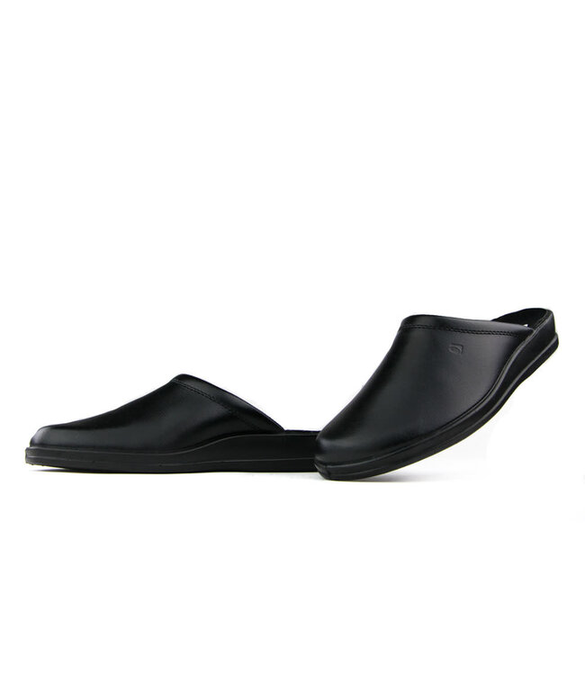 Rohde slippers Black leather