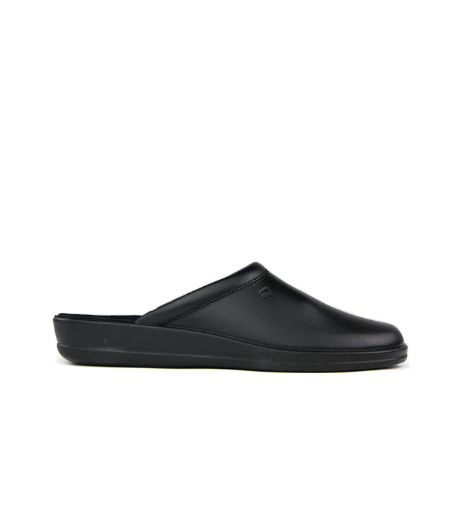Rohde slippers Black leather