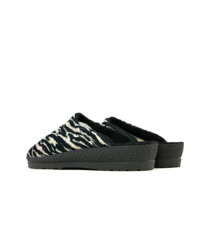 Rohde Slippers Beige Zebra Print