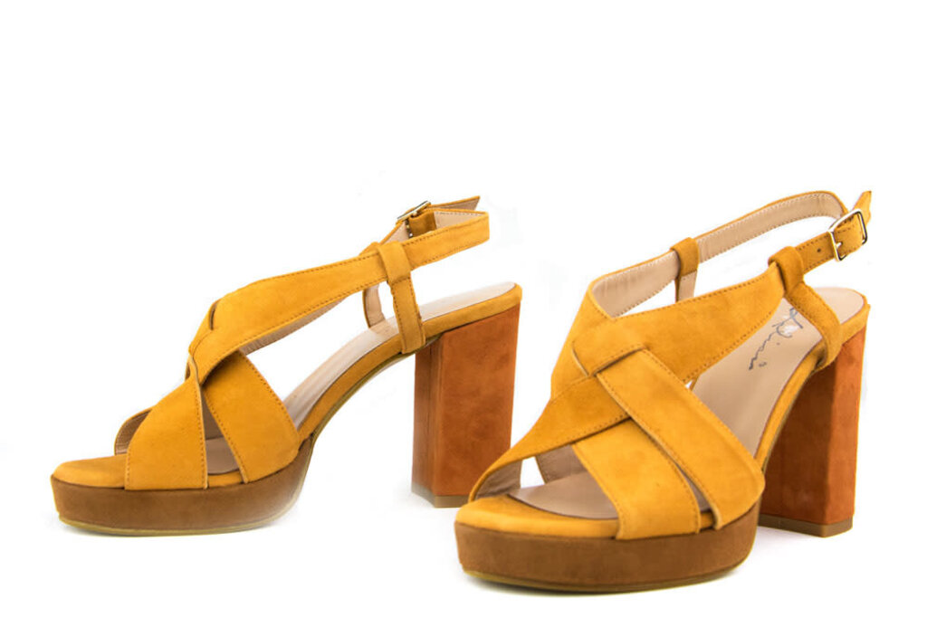 Lilian Lilian Sandal Arancione Suede