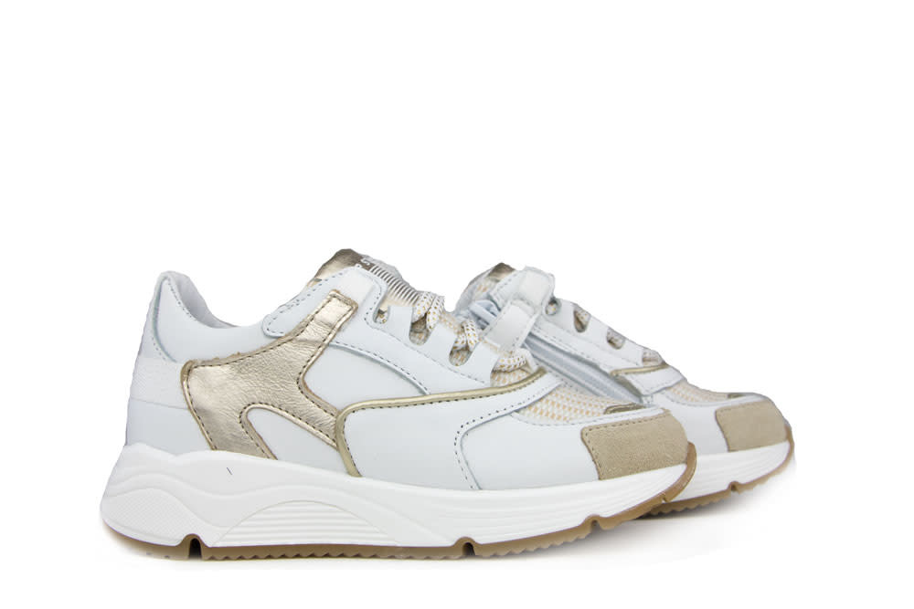 Hip Sneaker Beige Gold Combi - Steenbergen Schoenen