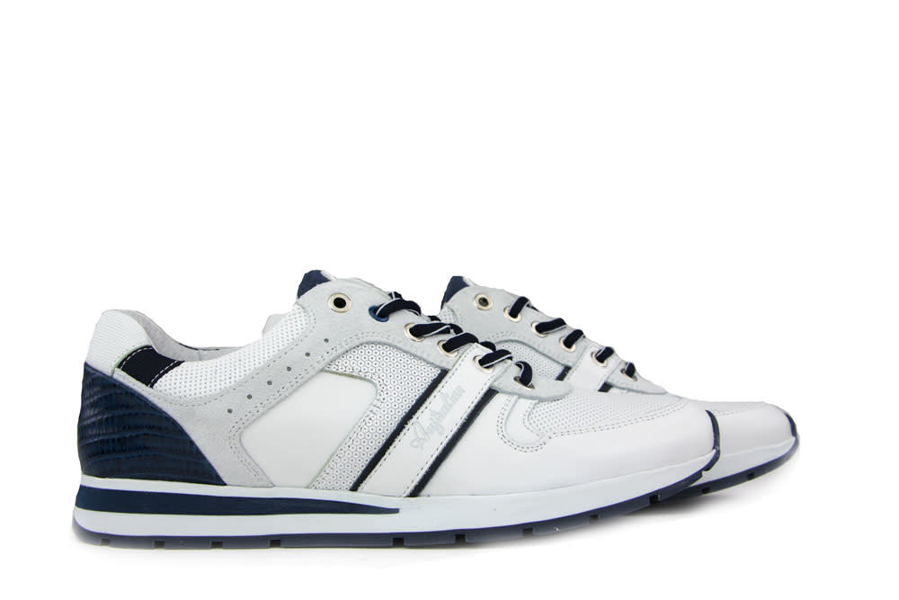 Australian Sneaker Ramazotto White Blue - Steenbergen Schoenen
