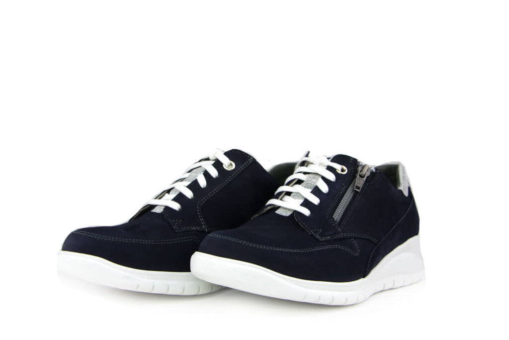 Durea Sneaker Donkerblauw Grijs H-leest