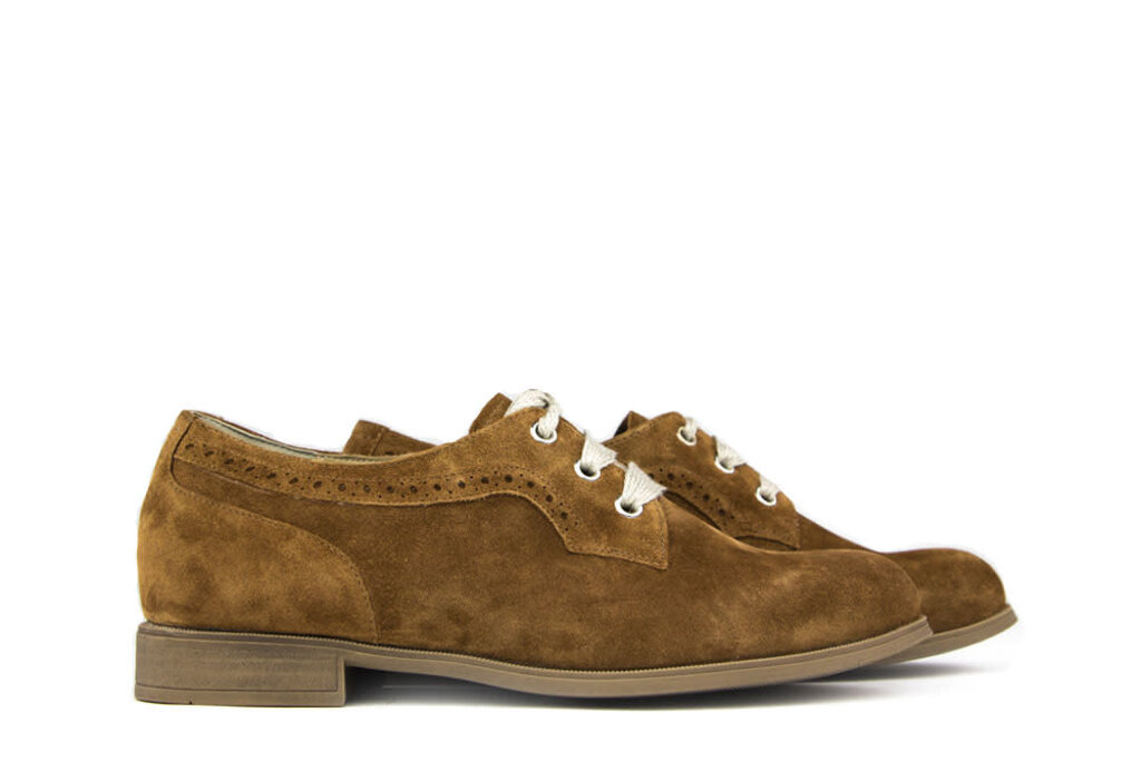 Durea Durea Lace Shoes Cognac Suede H-width