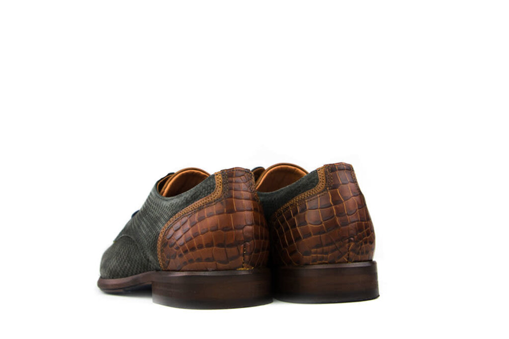 Van Lier Veter Grijs Suede Print