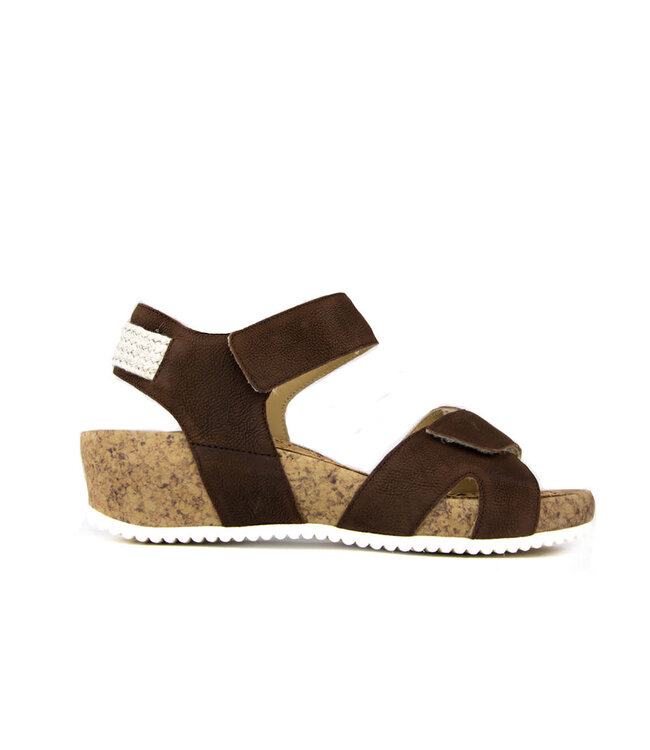Durea Sandal Dark Brown Cork K-width