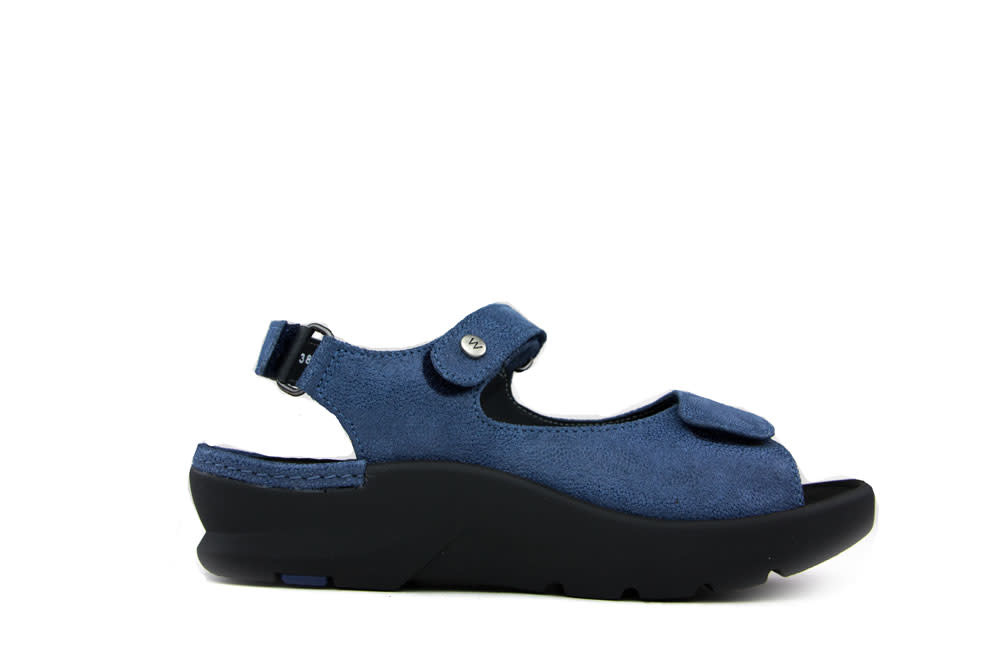 Wolky Sandaal Delft Caviar Nubuck Denim - Steenbergen Schoenen