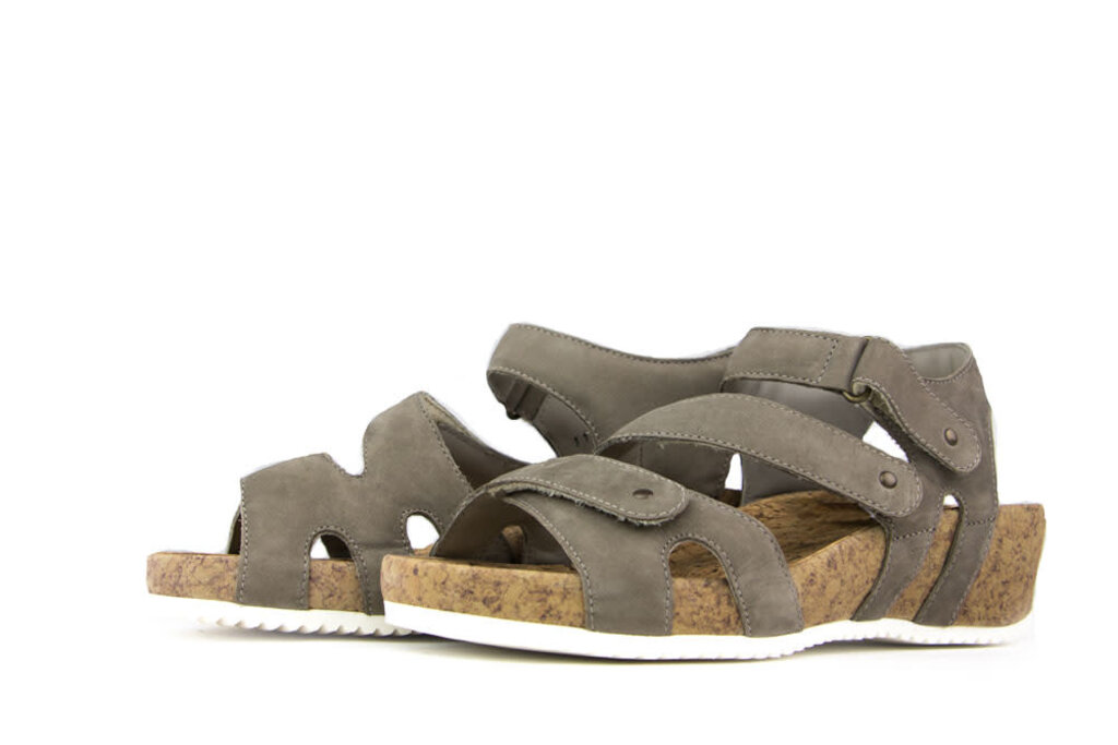 Durea Durea Sandaal Taupe Nubuck H-leest