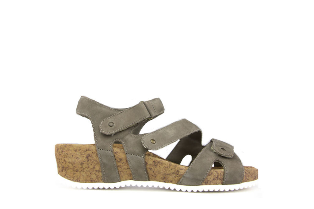 Durea Durea Sandaal Taupe Nubuck H-leest