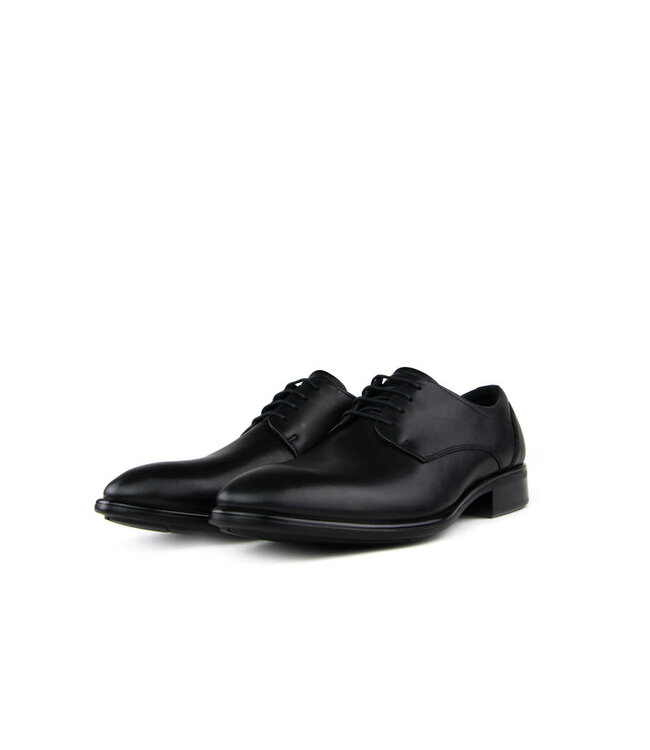 Ecco Lace-up Citytray Black Santiago