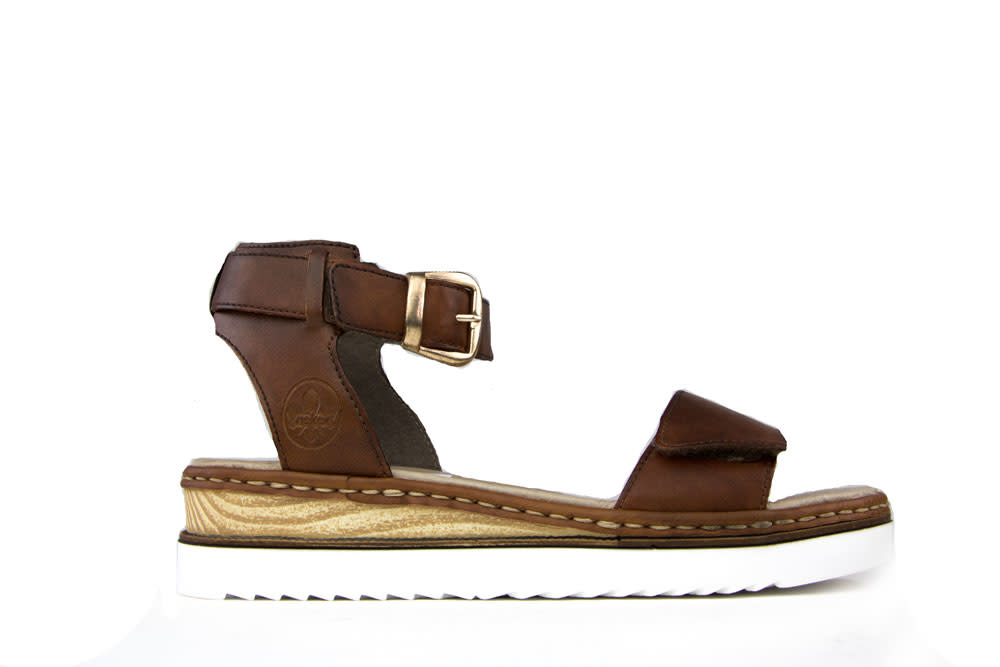 Rieker Sandaal Clarino Reh Peanut - Steenbergen Schoenen