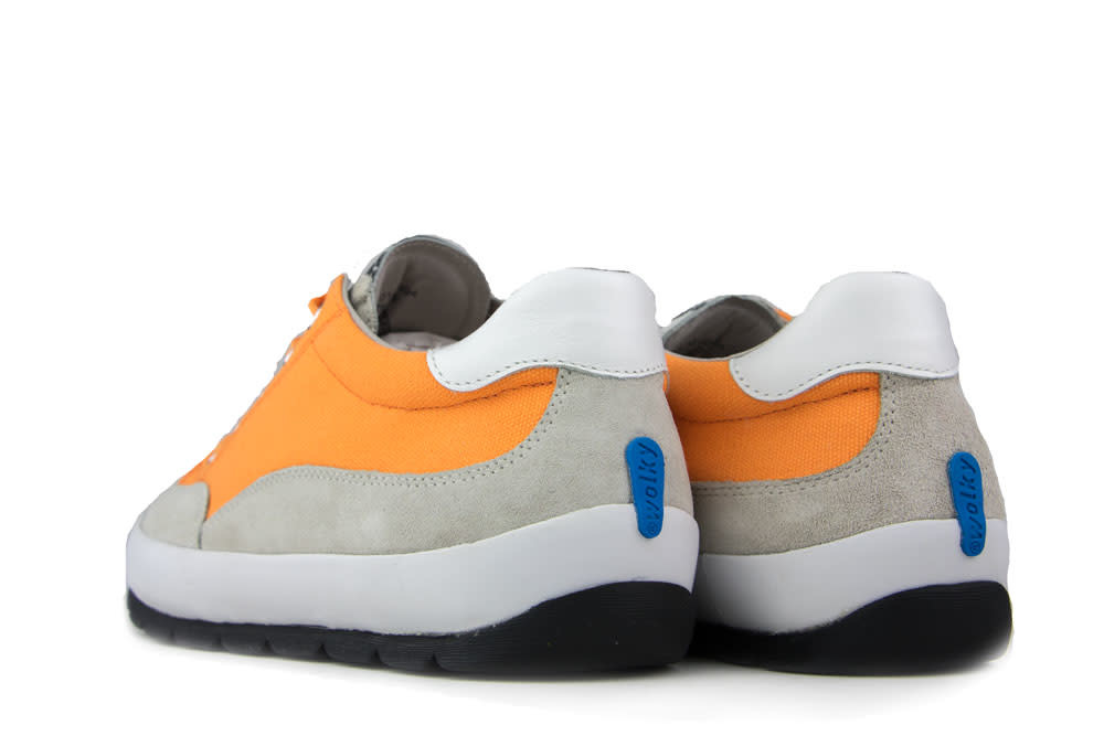 Wolky Sneaker Babati Orange Canvas Suede - Steenbergen Schoenen