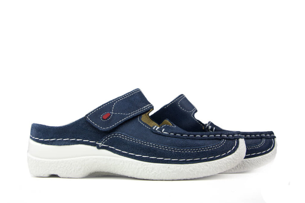 Wolky Wolky Roll Slipper Caviar Nubuck Denim