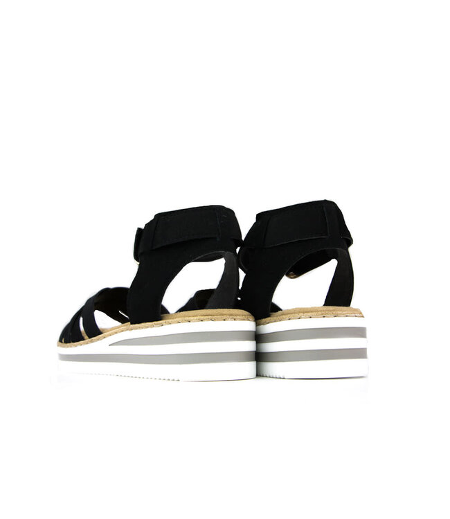 Rieker Sandaal Morokko Schwarz