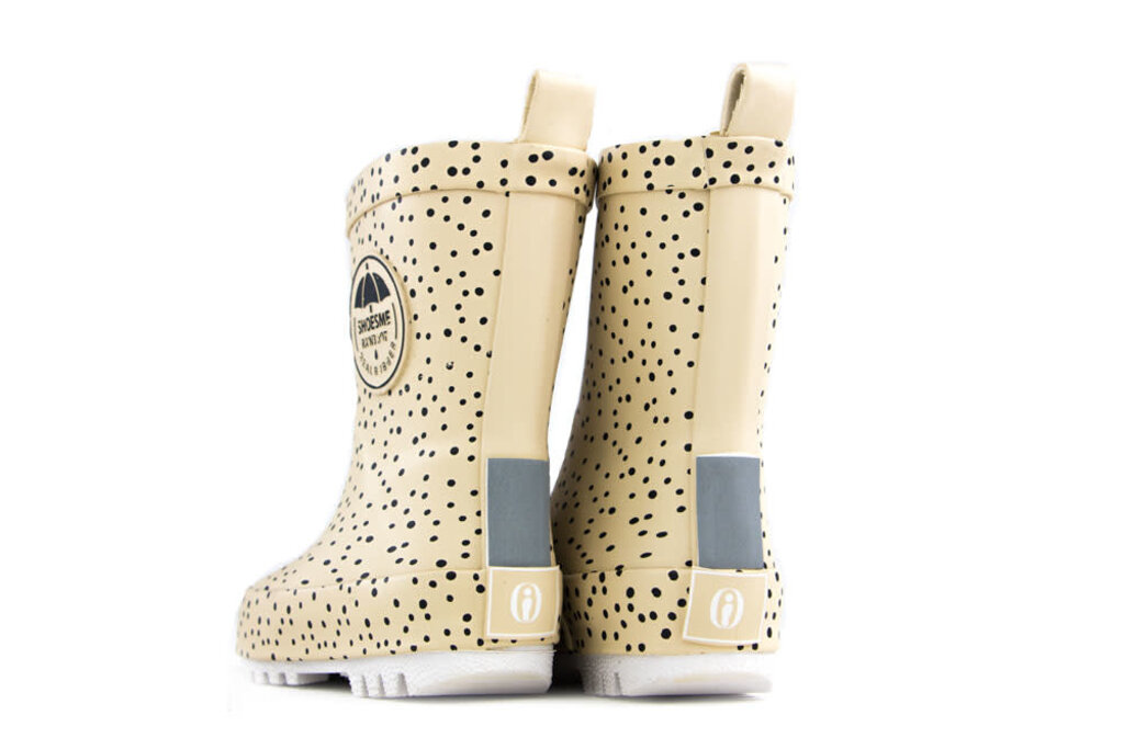 Shoesme Regenlaars Beige Dotjes