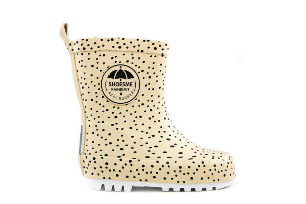 Shoesme Regenlaars Beige Dotjes