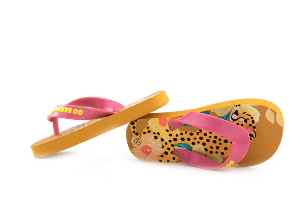 Shoesme Go Bananas Leopard Flip Flops