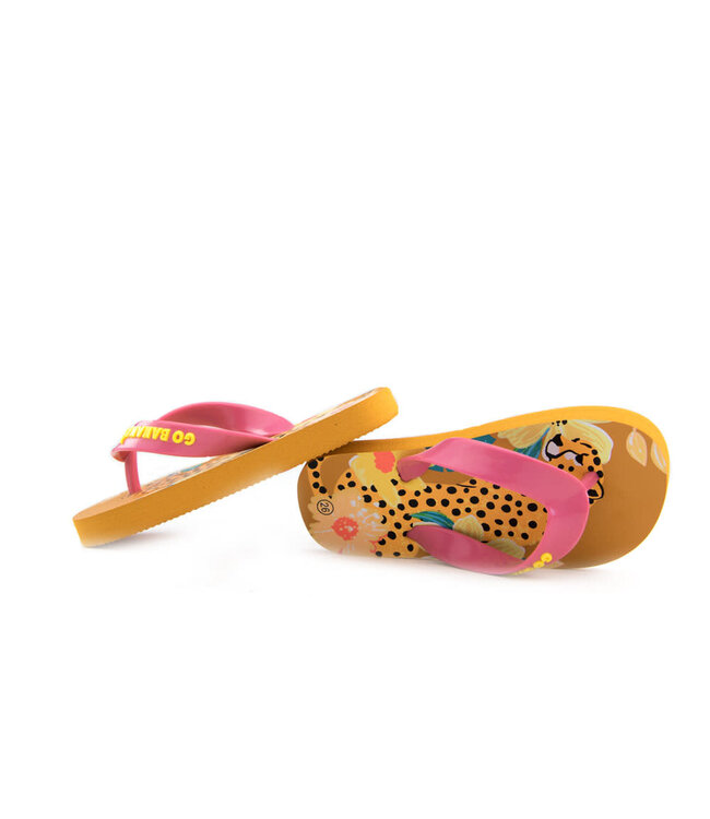 Shoesme Go Bananas Leopard Flip Flops