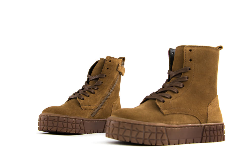 Hip Veterboot Middenbruin Suede - Steenbergen Schoenen