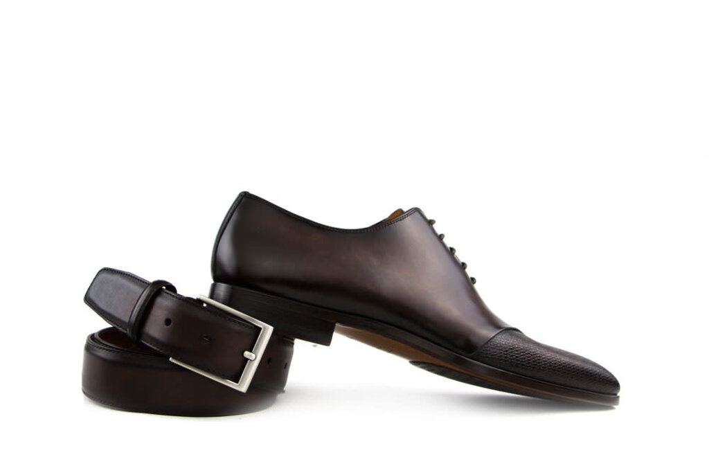 Magnanni Belt Wind Caoba Mid Brown