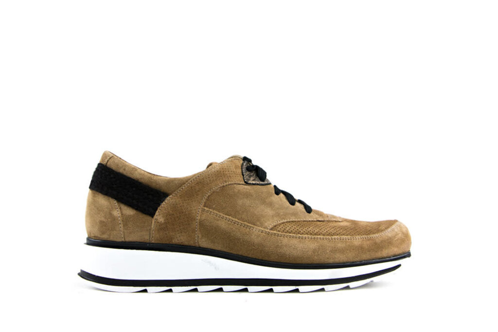 Durea Sneaker Tabacco Brons Suede H-leest