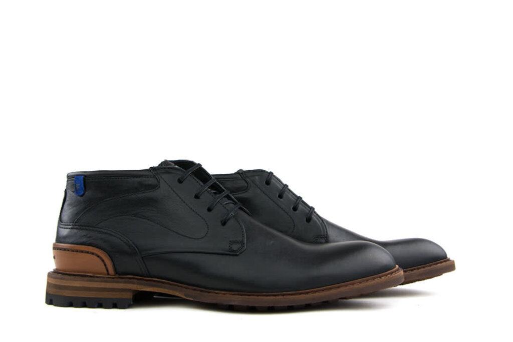 Floris van Bommel Floris van Bommel Veterboot Black Leather