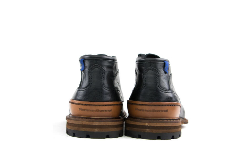 Floris van Bommel Floris van Bommel Veterboot Black Leather