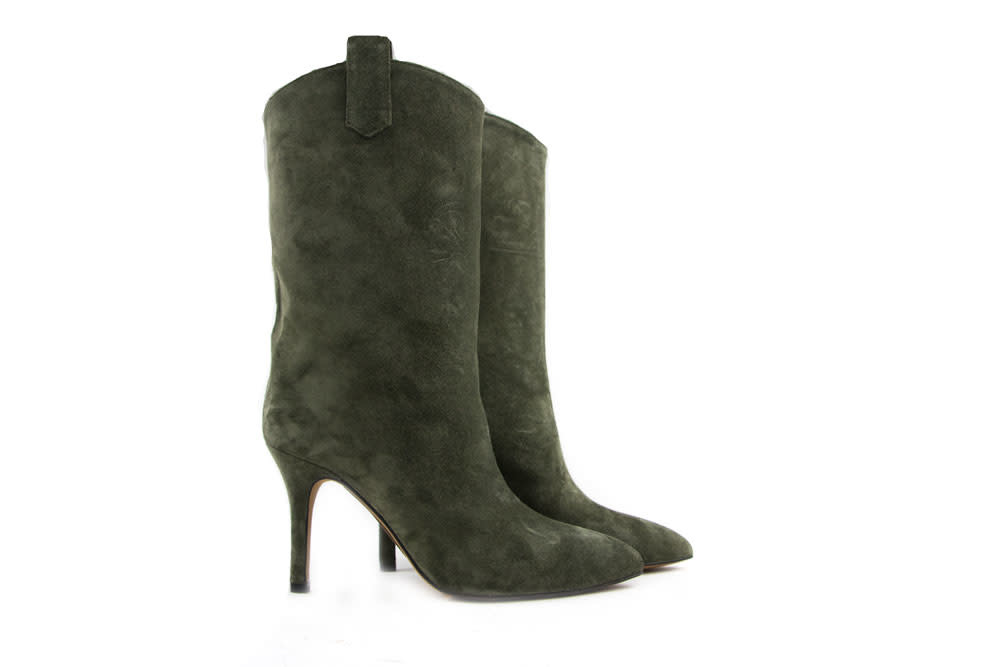 Toral Korte Laars Kaki Suede - Steenbergen Schoenen