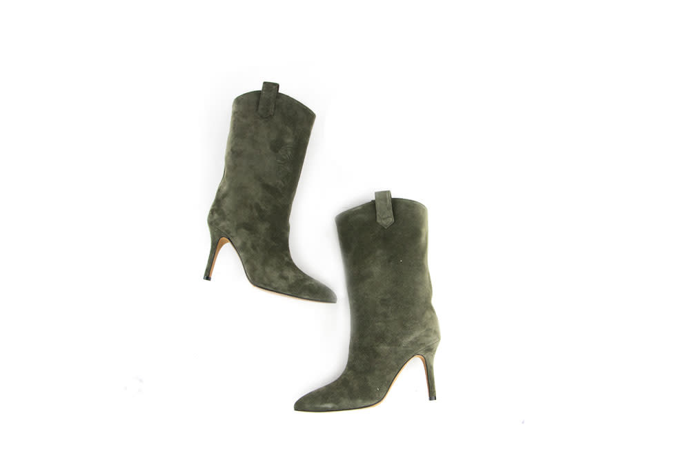 Toral Korte Laars Kaki Suede - Steenbergen Schoenen