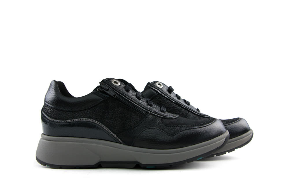 Xsensible Stretchwalker Sneaker Lima Black - Steenbergen Schoenen
