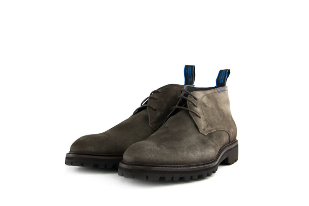 Floris van Bommel Floris van Bommel Veterboots Taupe Suede