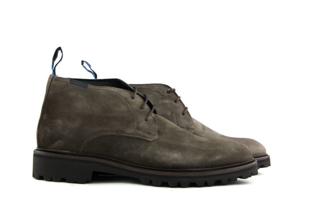 Floris van Bommel Floris van Bommel Veterboots Taupe Suede