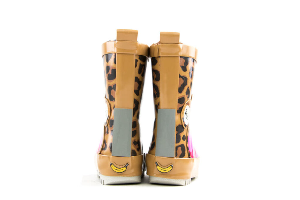 Shoesme  Shoesme Rain Boots Leopardo Flamingo