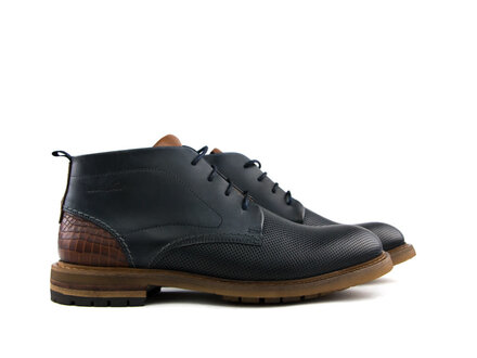Van Lier Van Lier Veterboot Blauw Perfo Van Lier Van Lier Veterboot Blauw Perfo