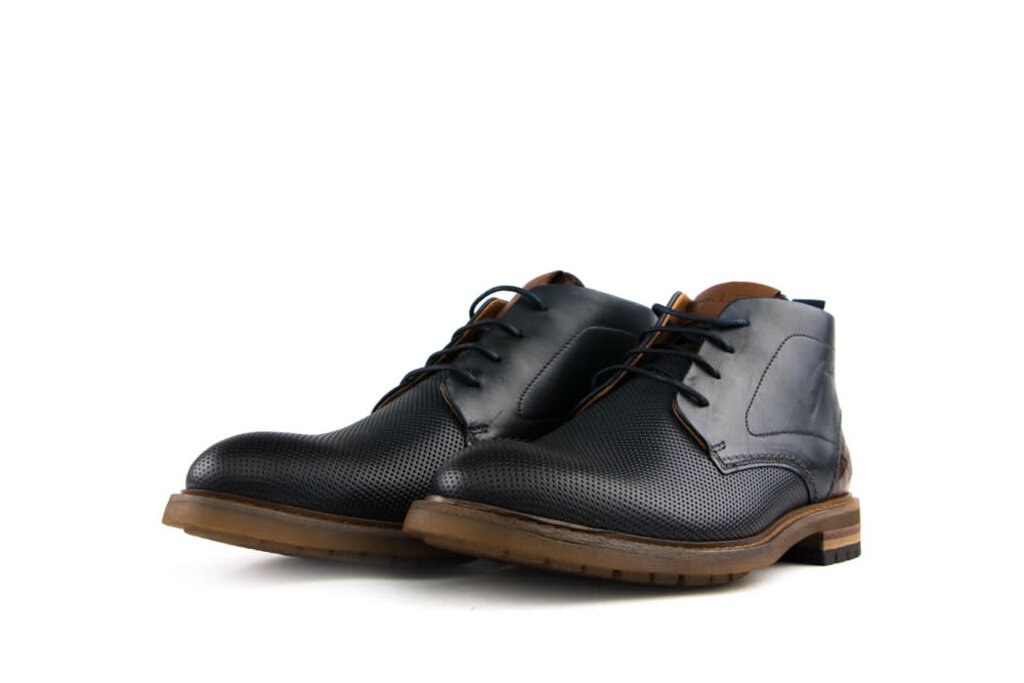 Van Lier Van Lier Veterboot Blauw Perfo