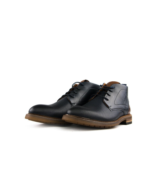 Van Lier Veterboot Blauw Perfo