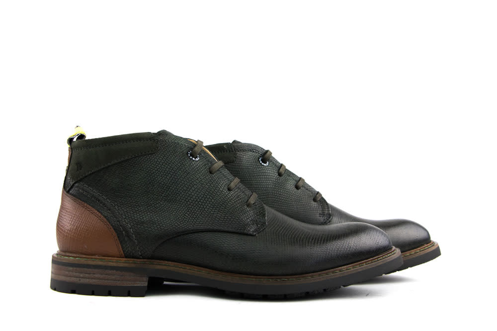 Berkelmans Veterboot Oporto Green Print - Steenbergen Schoenen