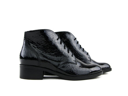 Durea Durea Hohe Schnürer Schwarz Lak H