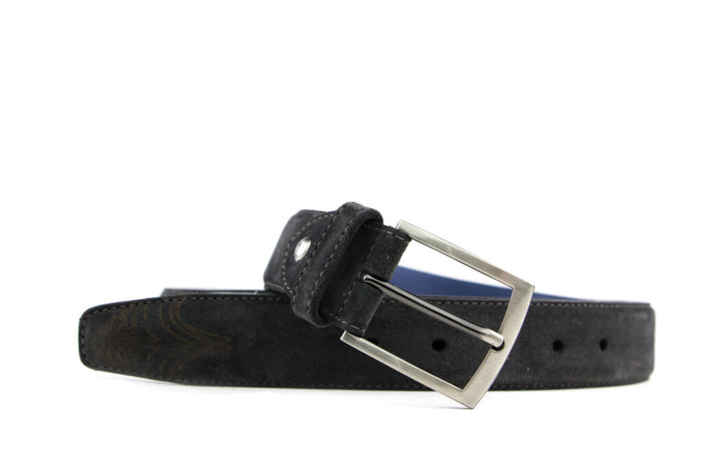 Floris van Bommel Floris van Bommel Riem Dark Grey Suede