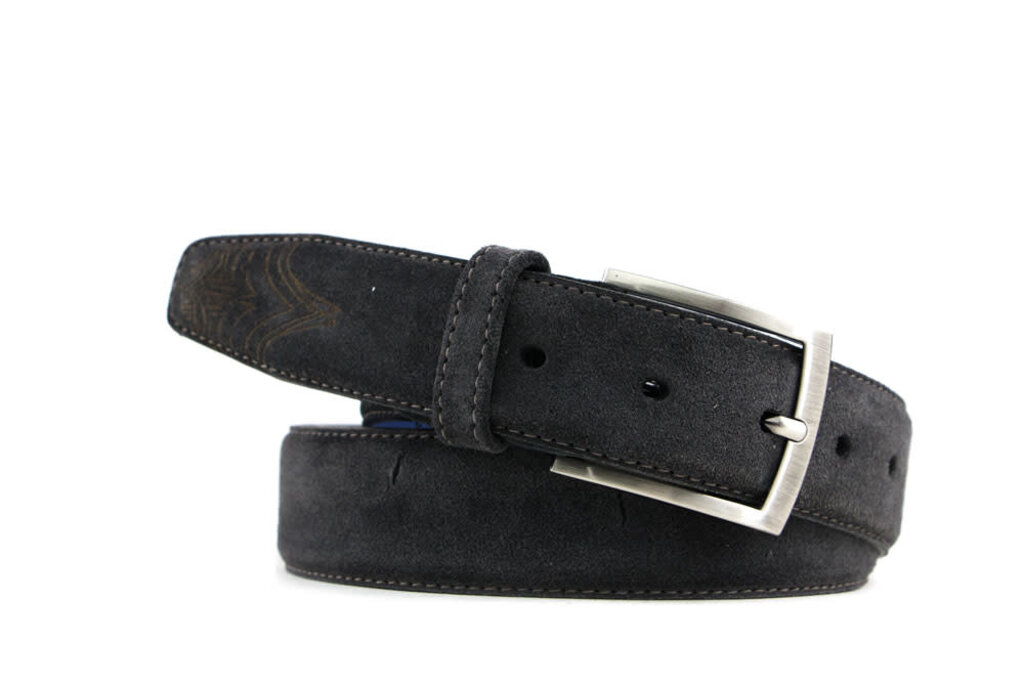 Floris van Bommel Floris van Bommel Riem Dark Grey Suede