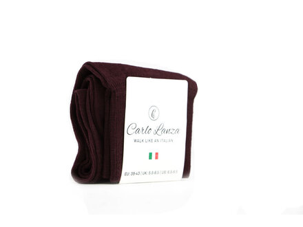 Carlo Lanza Carlo Lanza Sok Bordeauxrood Carlo Lanza Carlo Lanza Sok Bordeauxrood
