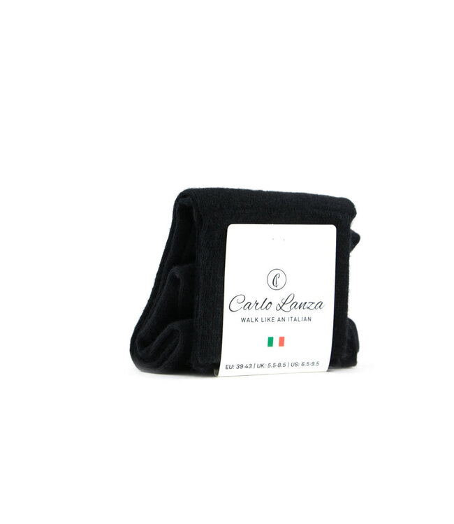 Carlo Lanza Socks Black Wool
