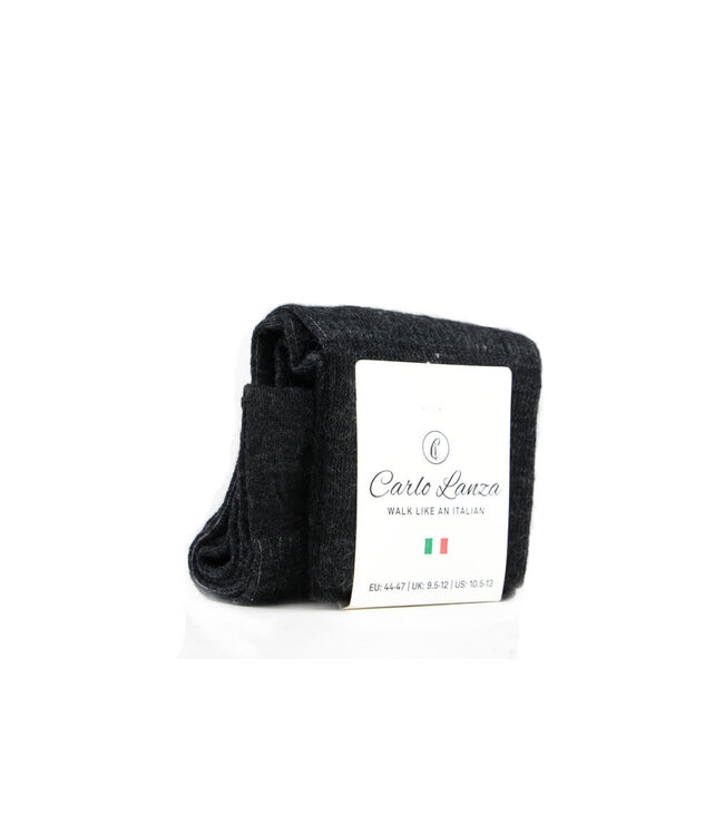 Carlo Lanza Sok  Donkergrijs Wol