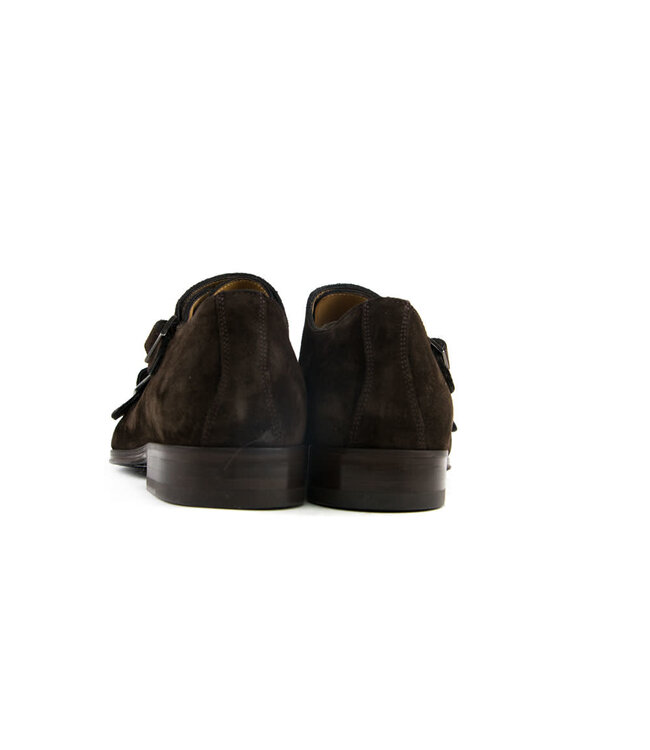 Van Bommel Gesp Dark Bruin Suede