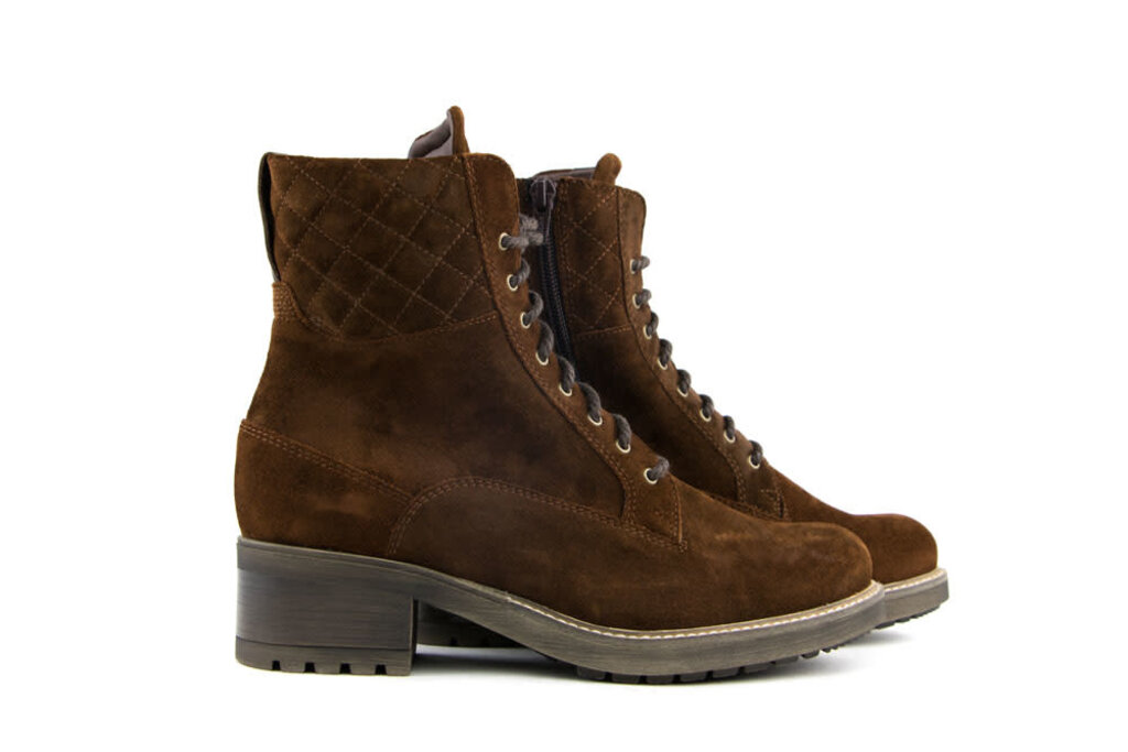 Durea Durea Veterboots Cognac Donkerbruin Suede K