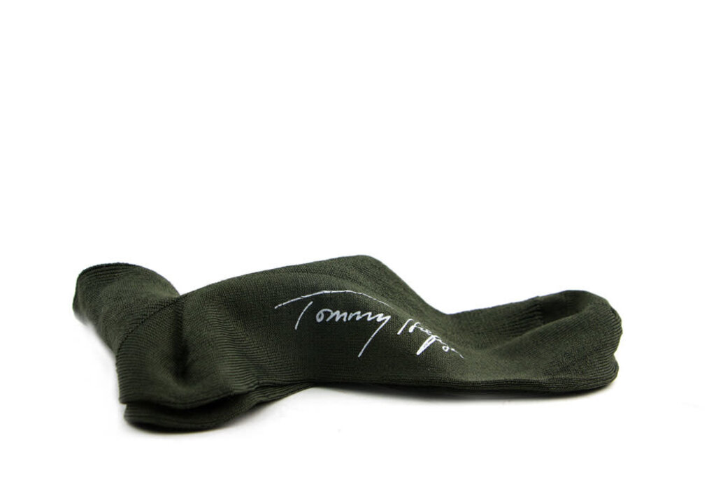 Tommy Hilfiger Tommy Hilfiger Women Short Sock Small Rib Olive